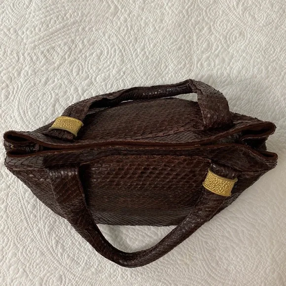 Python Snakeskin Shoulder Bag - Picture 3 of 17